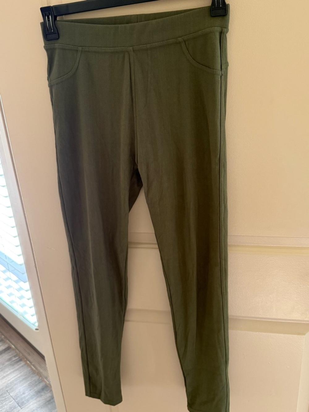 Olive Green Women's Knit Leggings